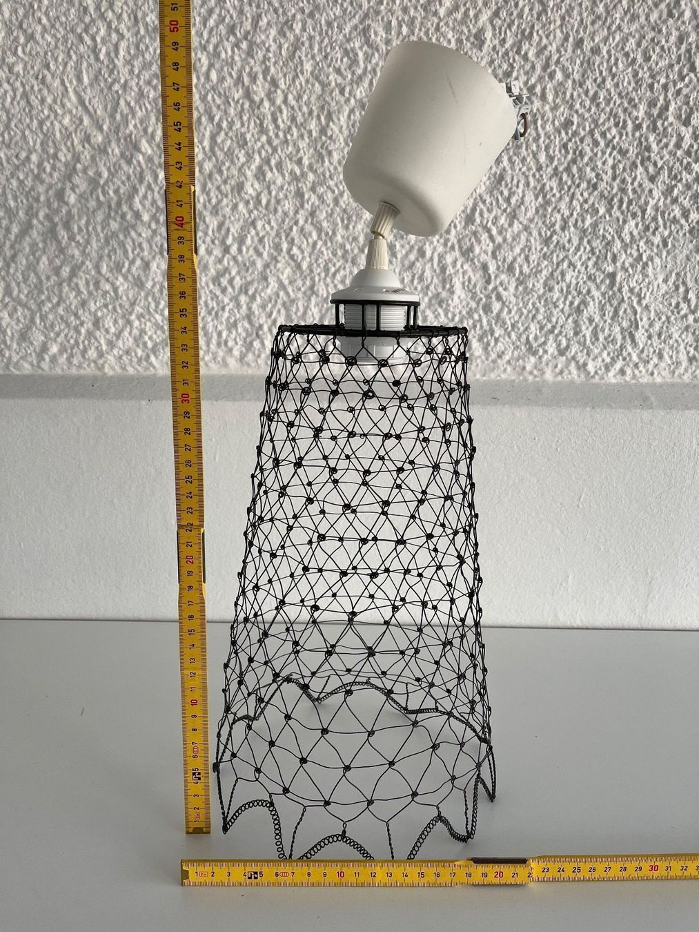 Lampade: Hängelampe mit Drahtgeflecht – Usato da Wetzikon ZH venduto da seli03 4