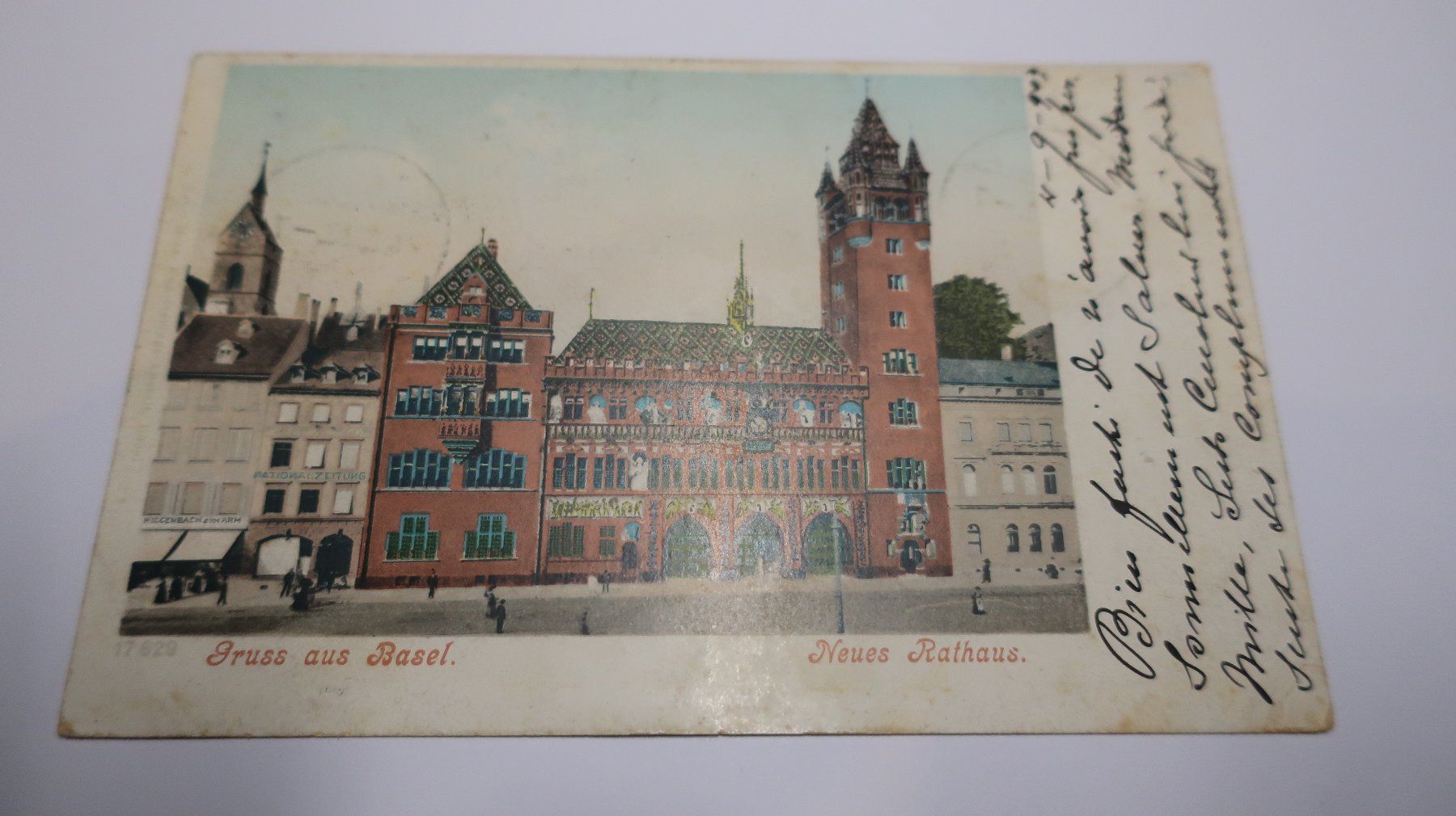 Cartoline postali: Gruss aus Basel Neues Rathaus  1902 – Usato da Cormoret venduto da Pascalll2001 1