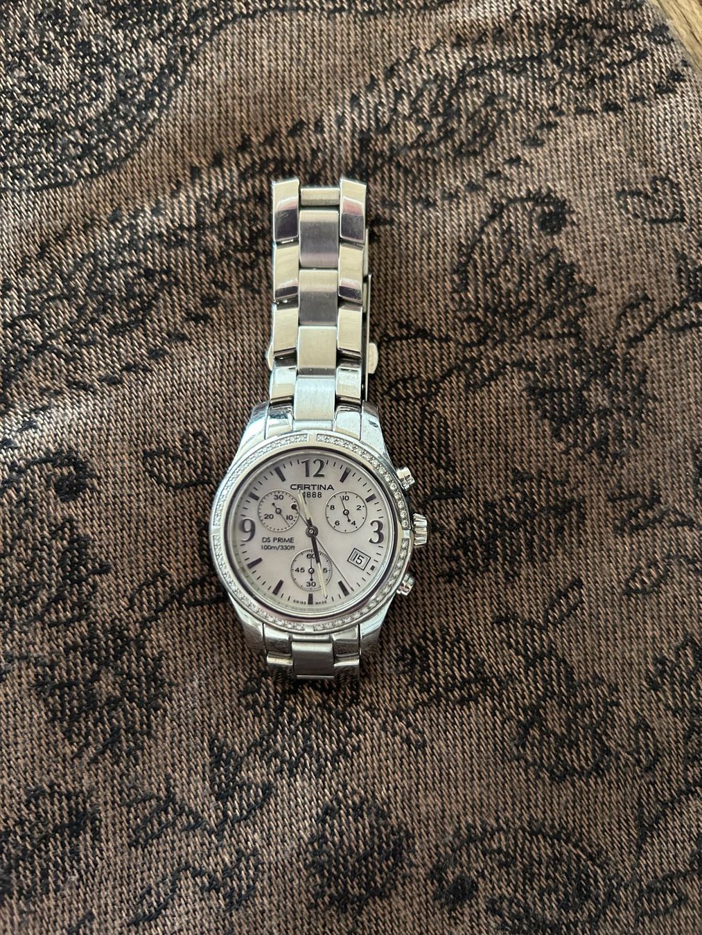 Certina Orologi: Certina DS Prime Quartz Chronograph mit Diamanten – Usato da Bad Ragaz venduto da Bahar8
