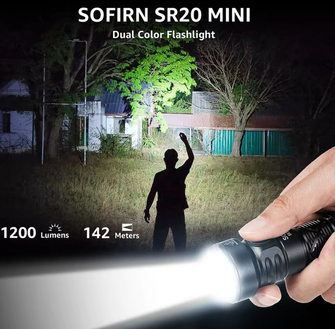 Lampade: Neu: Sofirn SR20 Mini mit Weiss/Rotlicht. Max. 1200 Lumen – Nuovo e nell'imballaggio originale da Arbon venduto da Helmuth 1
