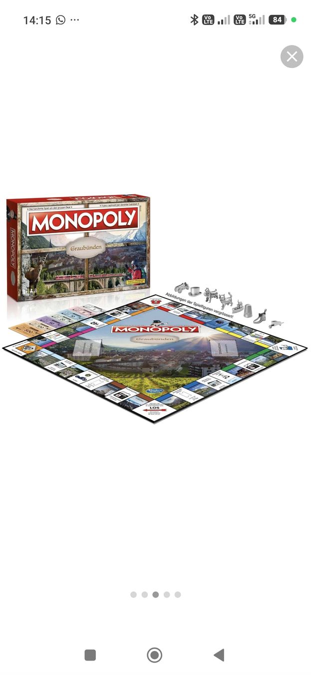 Giochi: Monopoly Graubünden Brettspiel neu – Nuovo e nell'imballaggio originale da Schiers venduto da Topflash74 1