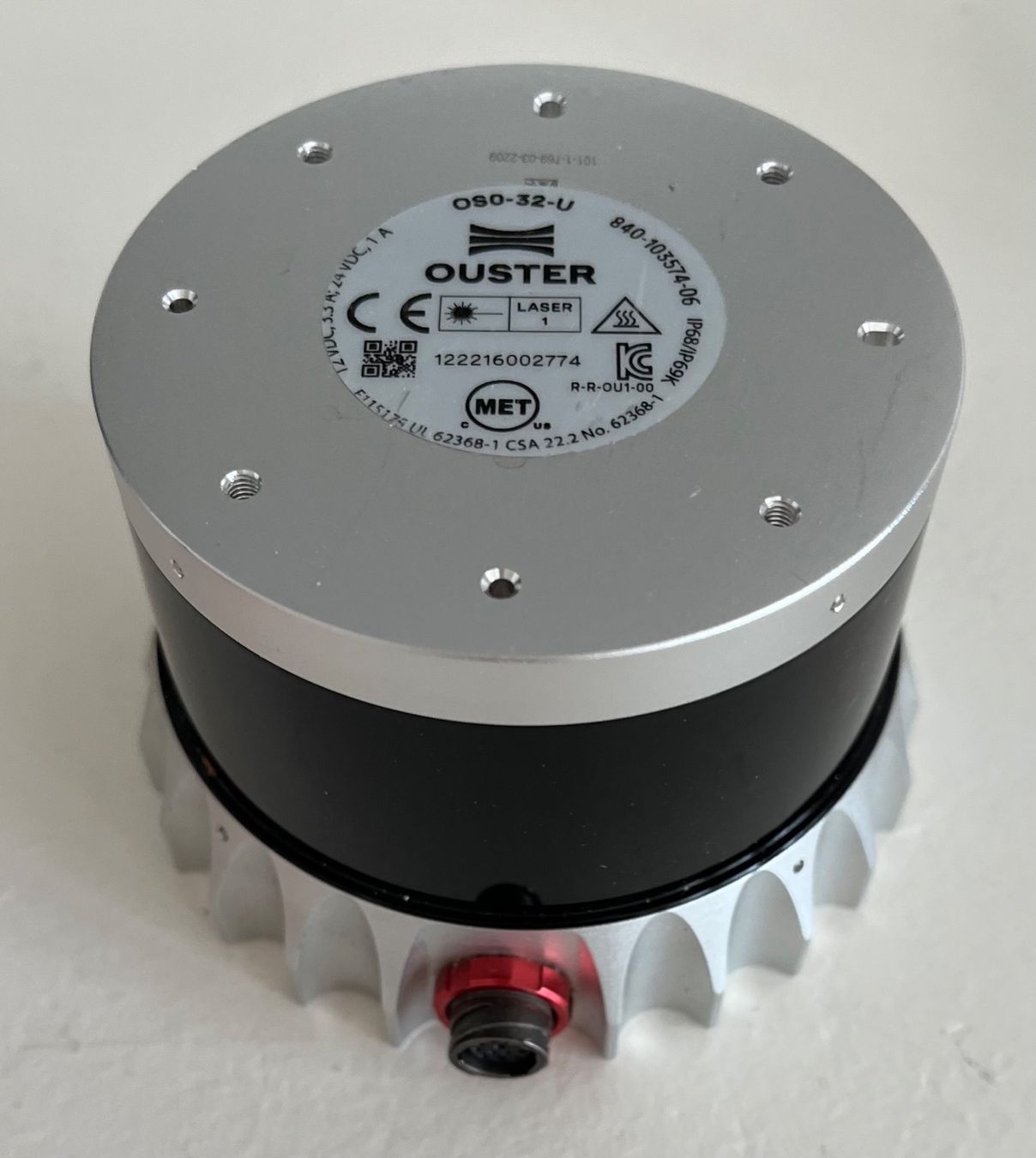Scanner: Ouster OS0-32-U LIDAR – Usato da Pully venduto da gty_5t6r