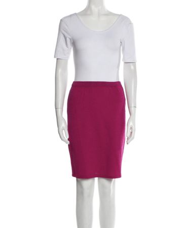 Jupe St. John en maille rose fuchsia - T. 2/ XS