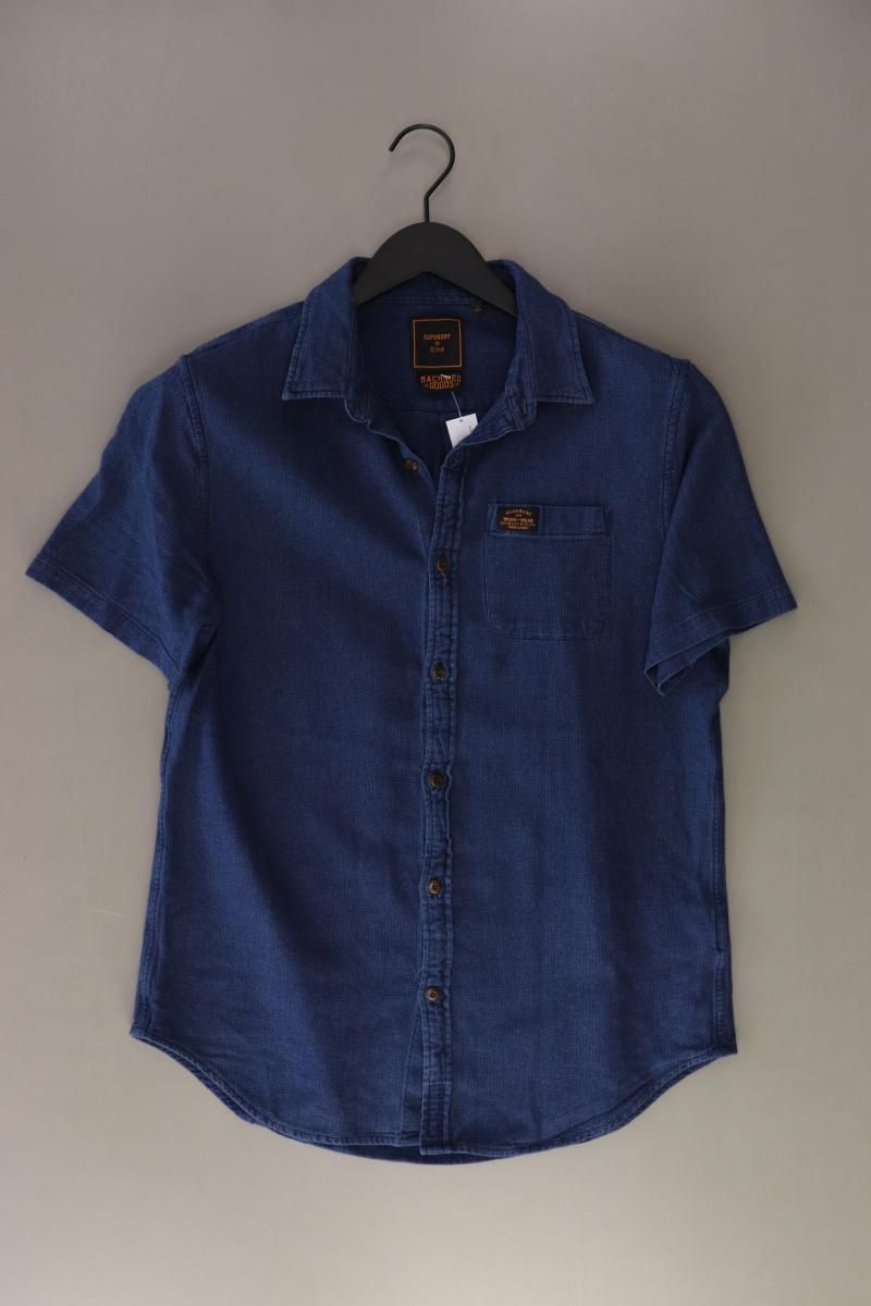 Camicie: Superdry Kurzarmhemd Gr. L blau – Usato da Neustadt an der Waldnaab venduto da SecondLifeFashion