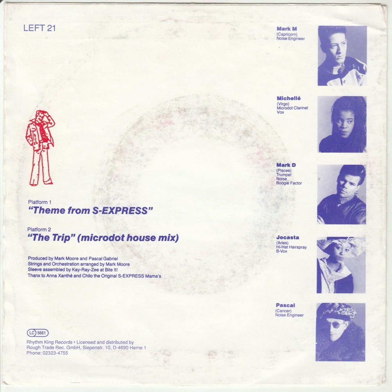 Schallplatten: S-Express - Theme from S-Express 7" Vinyl 1988 – Gebraucht aus Tübach von JamesStone 1