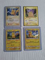 Pikachu Lot 4 Karten Promo & Reverse Holo DE/EN
