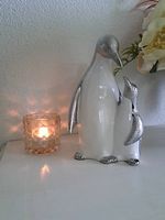 Pinguin Deko Figur Statue Weihnachtsdeko