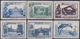 1914: BERN (BERNE) 6 Vignetten (EXPOSITION NATIONALE 14)