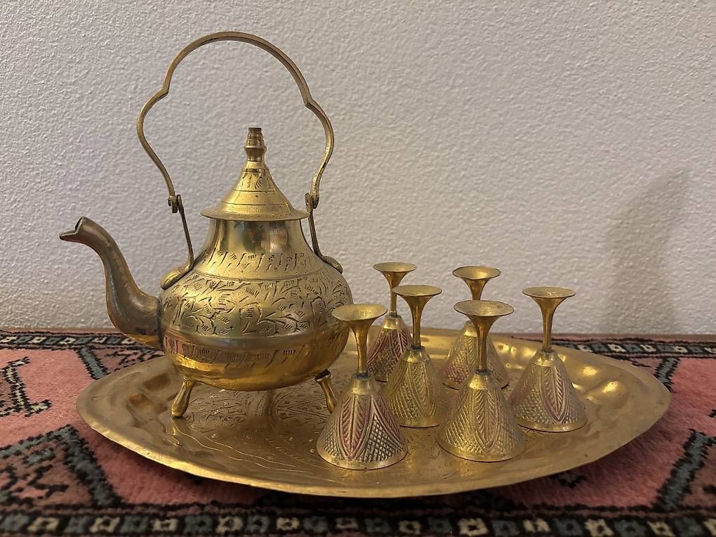Tutte le decorazioni: Set da Tè/Caffè Orientale in Ottone – Usato da Castione venduto da lea_lvc2 1
