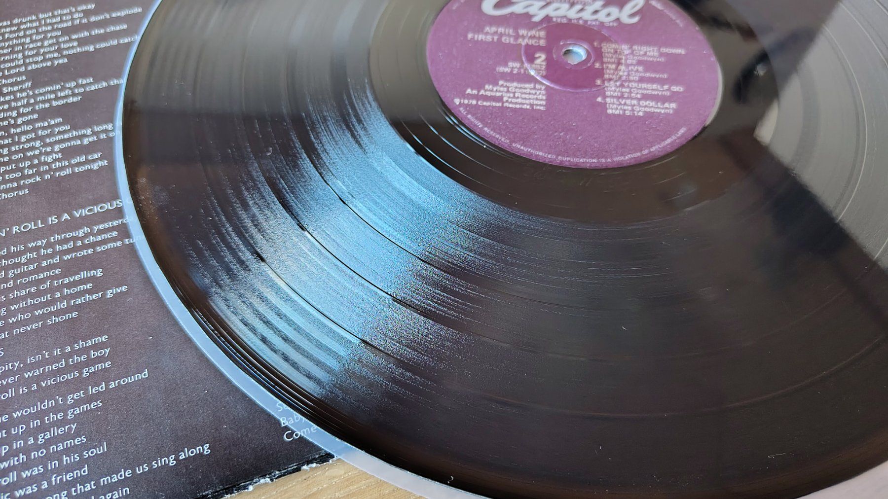 Dischi in vinile: Aprile Wine - First Glance USA 1978 – Usato da Untervaz venduto da Pillezei 4