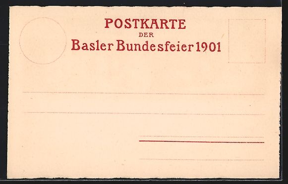 Cartoline postali: Litho Basel, Basler Festspiel 1901 – Usato da Berlin venduto da bartko-reher 1