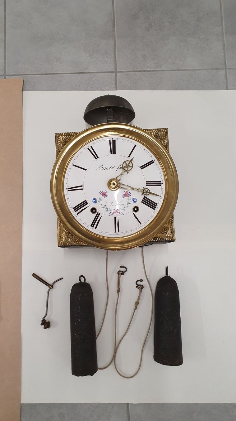 Uhren: Antike Comtoise Uhr, Lunette mit Scheiben Pendel – Gebraucht aus Würenlos von juruth 2