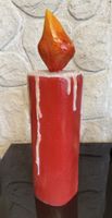 Kerze aus Holz Rot