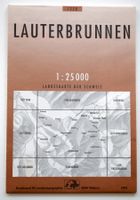Lauterbrunnen 1:25'000 Landkarte Landeskarte d. Schweiz 1228