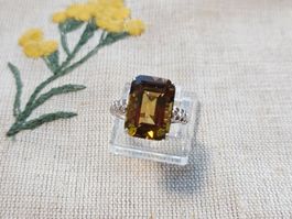 NEW - S925 Citrine Ring (Adjustable)