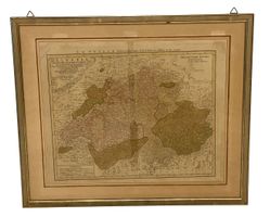 Grosse Landkarte der Schweiz von Johann Baptist Homann, 1751
