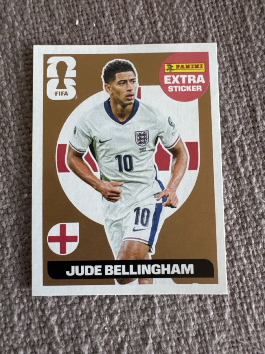 Panini Carte collezionabili: WM 2026 Panini extra Sticker Jude Bellingham Bronze – Nuovo (secondo la descrizione) da Zürich venduto da Stg7 1