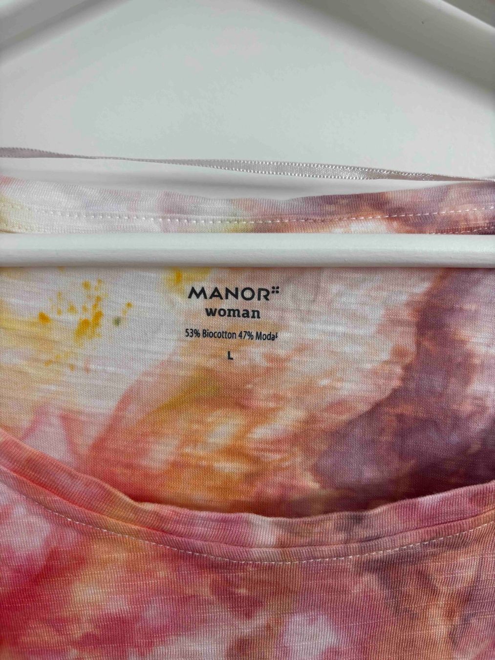 Manor T-shirt: Batik Damen T-Shirt, Grösse L – Usato da Thalwil venduto da san_685y 2