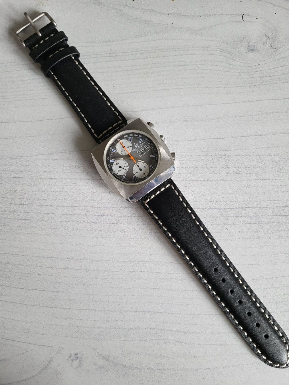 Zeno Orologi: New Oldstock Chronograph mit Vljoux 7750 – Nuovo (secondo la descrizione) da Allschwil venduto da Uhrenbinz 4