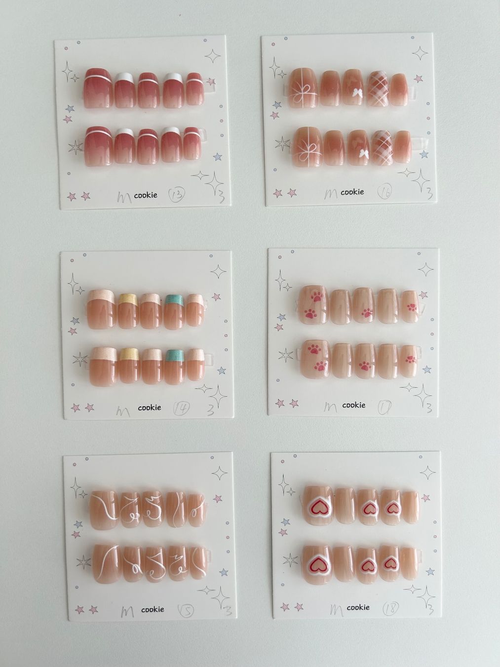 Ongles artificiels: Press-on nail  - New - short square - size M – Neuf (Voir description) à Basel par lau_982w 3