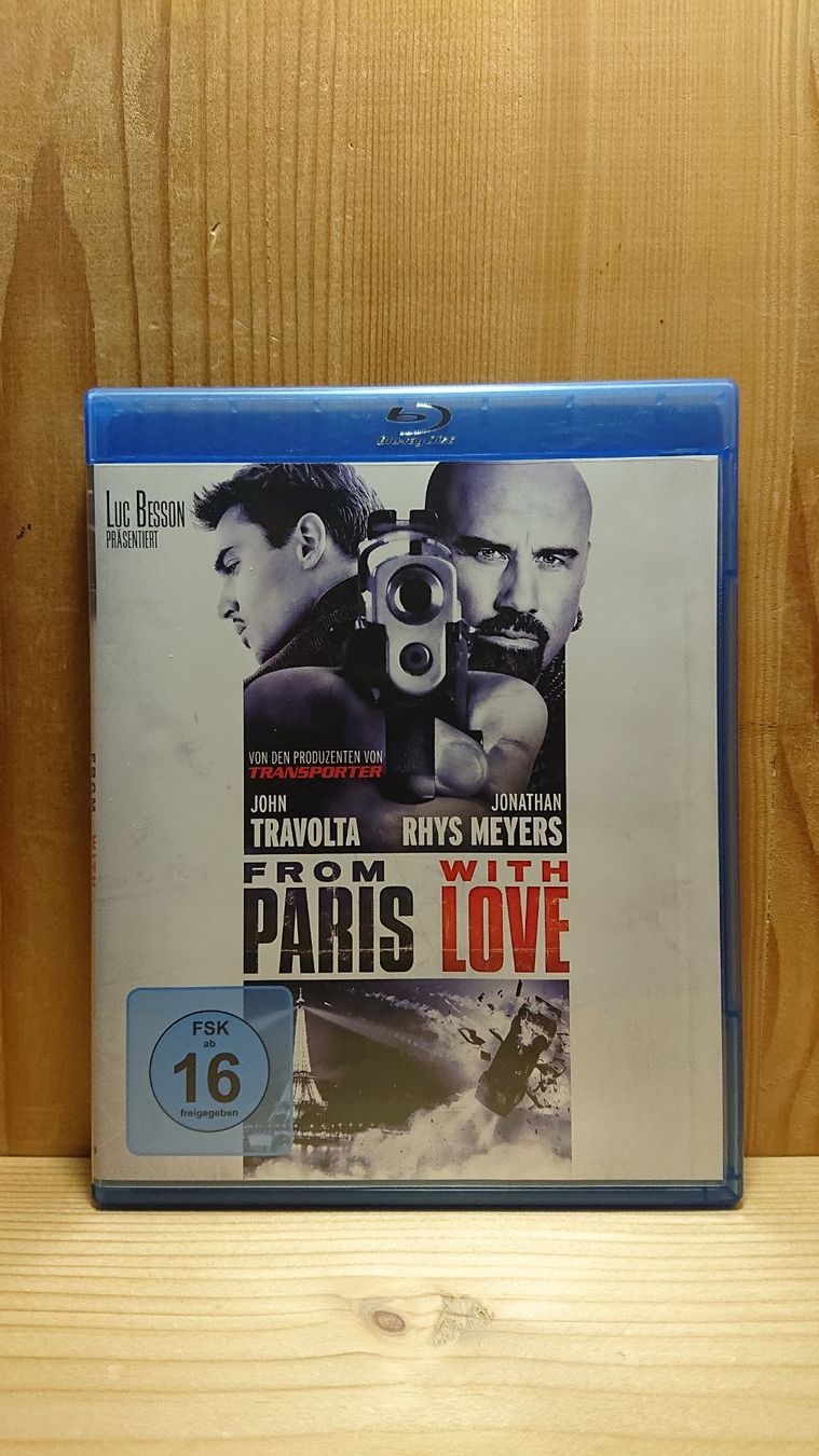 Alle DVDs: FROM PARIS WITH LOVE Blu-Ray mit John Travolta – Gebraucht aus Wilderswil von Exebub