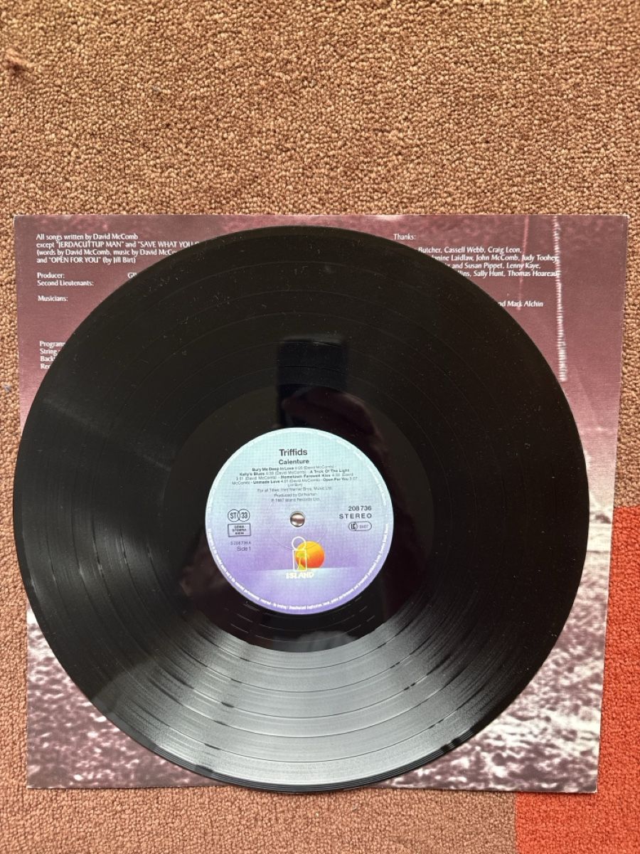 Schallplatten: The Triffids Calenture LP Australie rock – Gebraucht aus Givisiez von My_favorite_shop 3