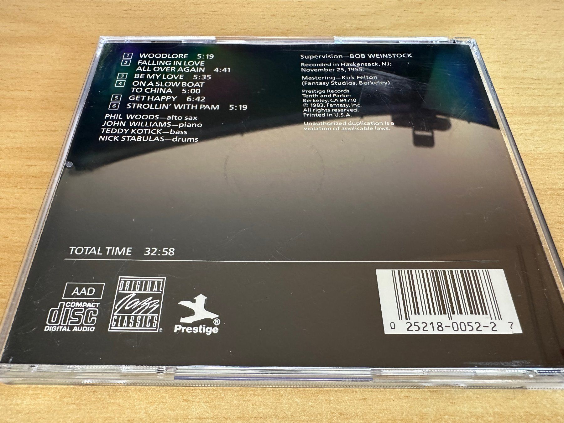 CD: Phil Woods Quartet – Woodlore – Usato da Rikon im Tösstal venduto da Alpenmutz 1