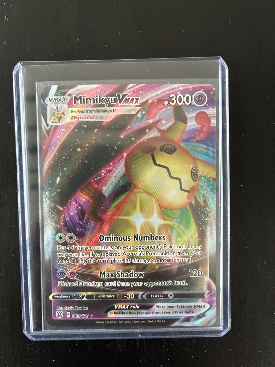 Pokémon Carte collezionabili: Pokémon Mimikyu VMAX Brilliant Stars – Nuovo (secondo la descrizione) da Männedorf venduto da mutschellen8