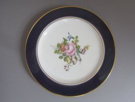 Rosenthal Teller, handbemalt, mit Blumenmuster