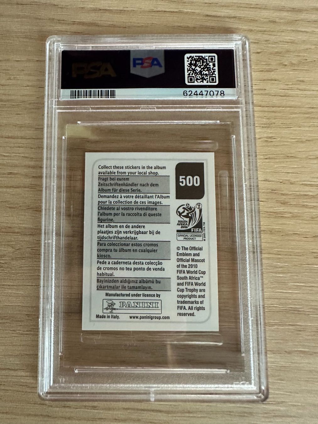 Panini Carte collezionabili: Ronaldinho Panini World Cup 2010 Sticker PSA 5 – Nuovo (secondo la descrizione) da Hagendorn venduto da Pokecollectorch 1