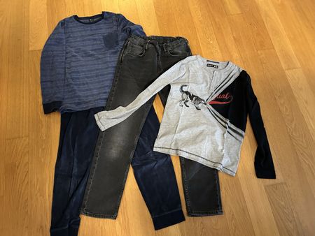 4er Set: Jungen Kleiderpaket Grösse 152/158 - Herbst