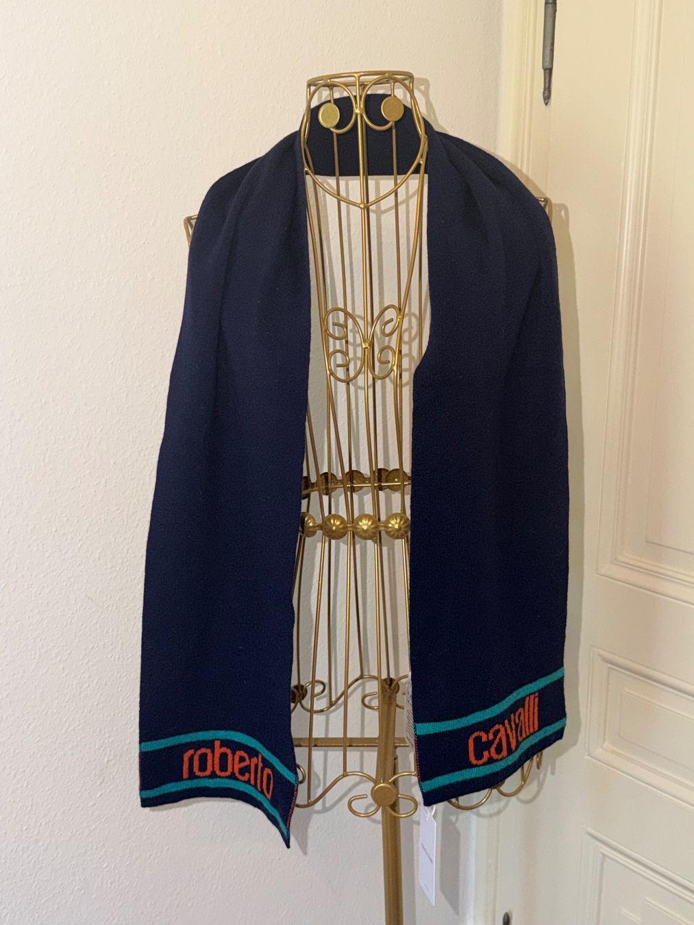 Roberto Cavalli Foulards, Tücher & Schals: Neue Schal Roberto Cavalli dunkelblau – Neu (gemäss Beschreibung) aus Basel von Blausara707 4