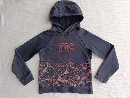 Kinder Hoodie schwarz, Gr 134
