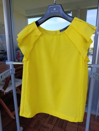 Zara Sommer Top gelb Gr. XS