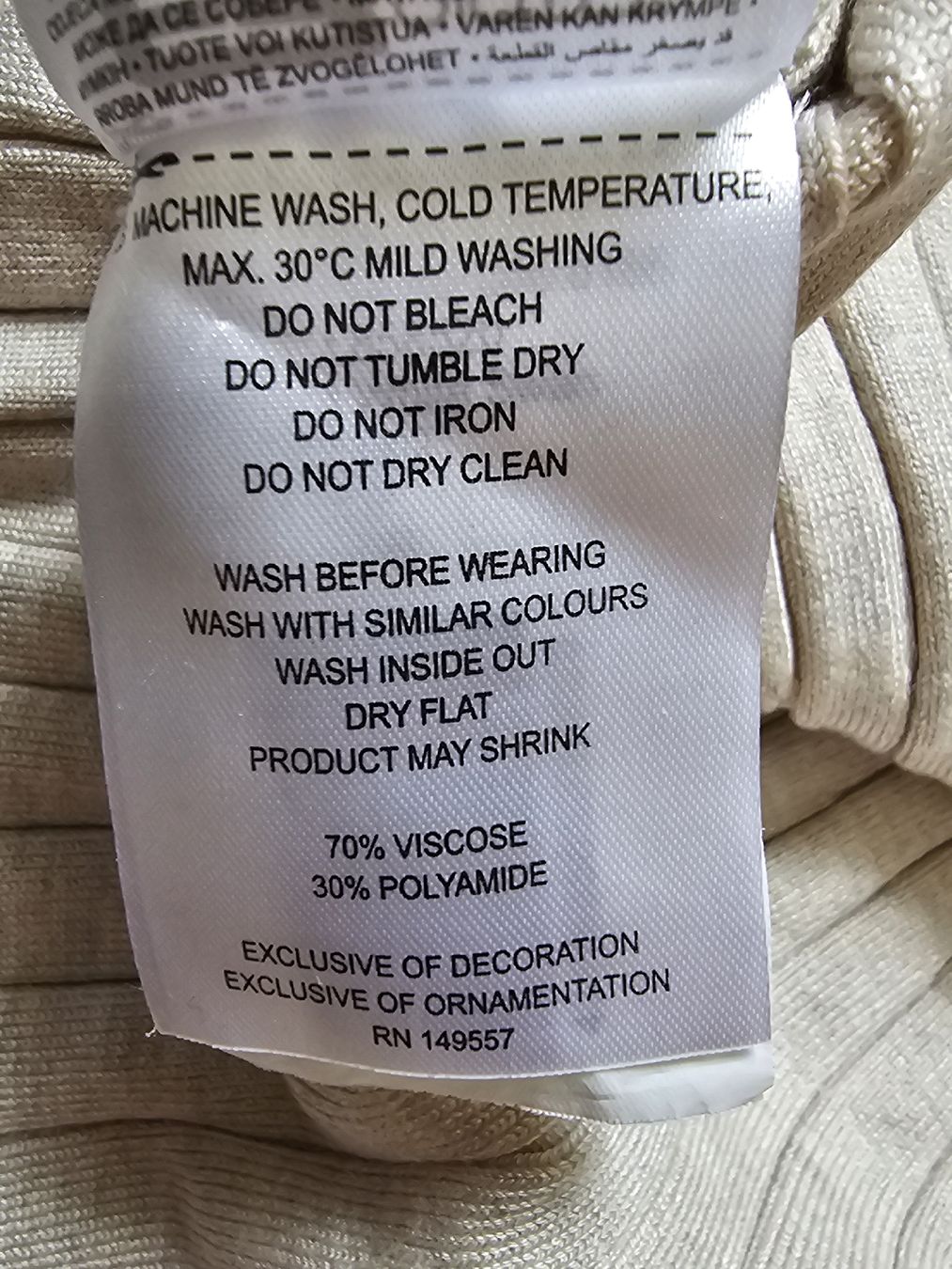 Kleider: Strickkleid beige – Neu (gemäss Beschreibung) aus Wiesendangen von Wolke24 2