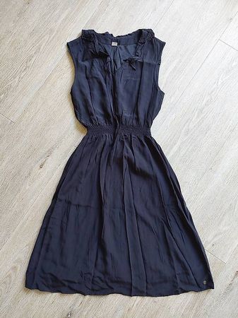 S.Oliver Kleid 36 S schwarz Viskose