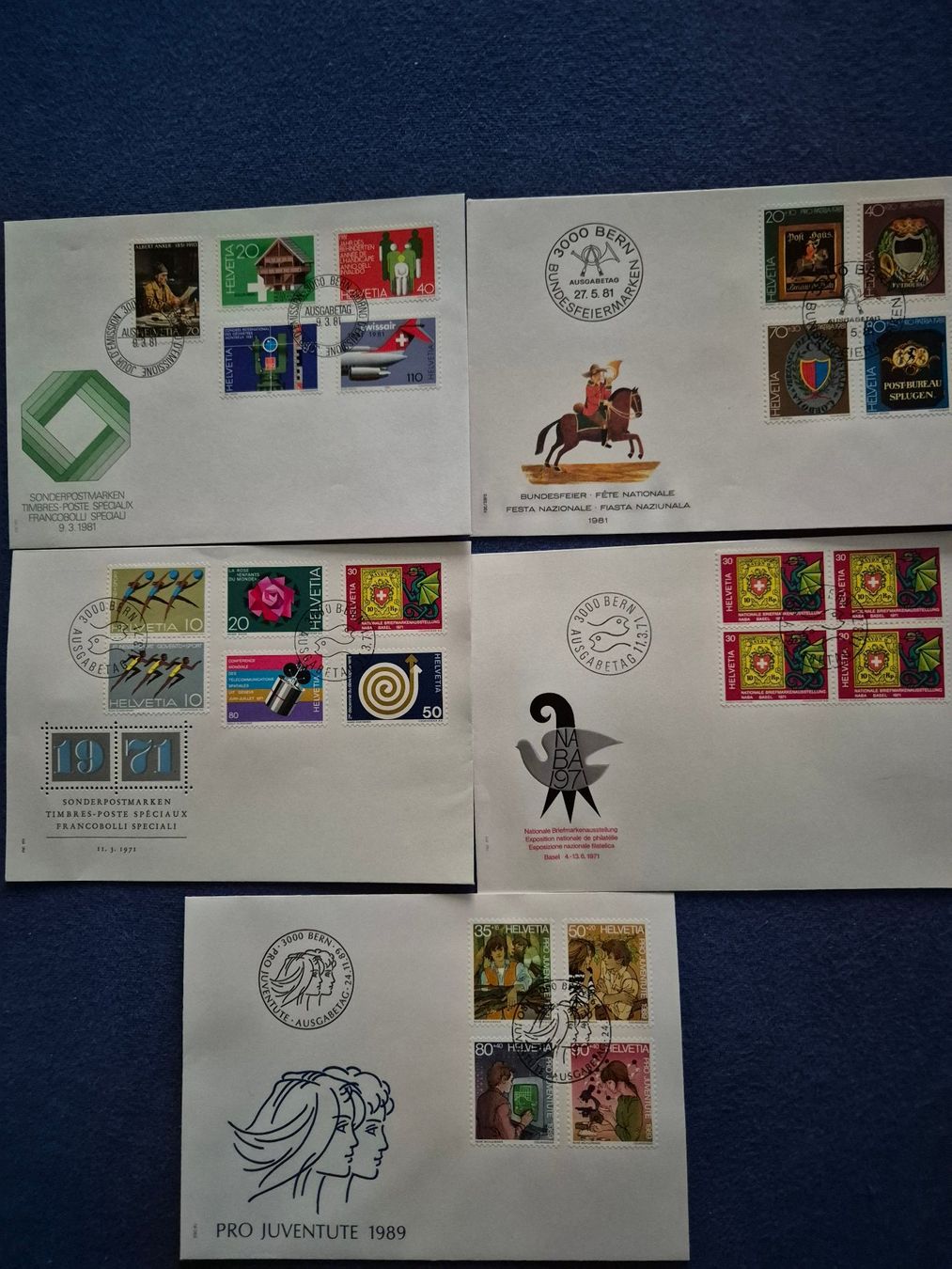 Alle Briefmarken: Ersttagsbriefe CH – Gebraucht aus Steinhausen von Scrashel