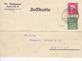 DR Mi 356 + 390, Berlin Charlottenburg 1926