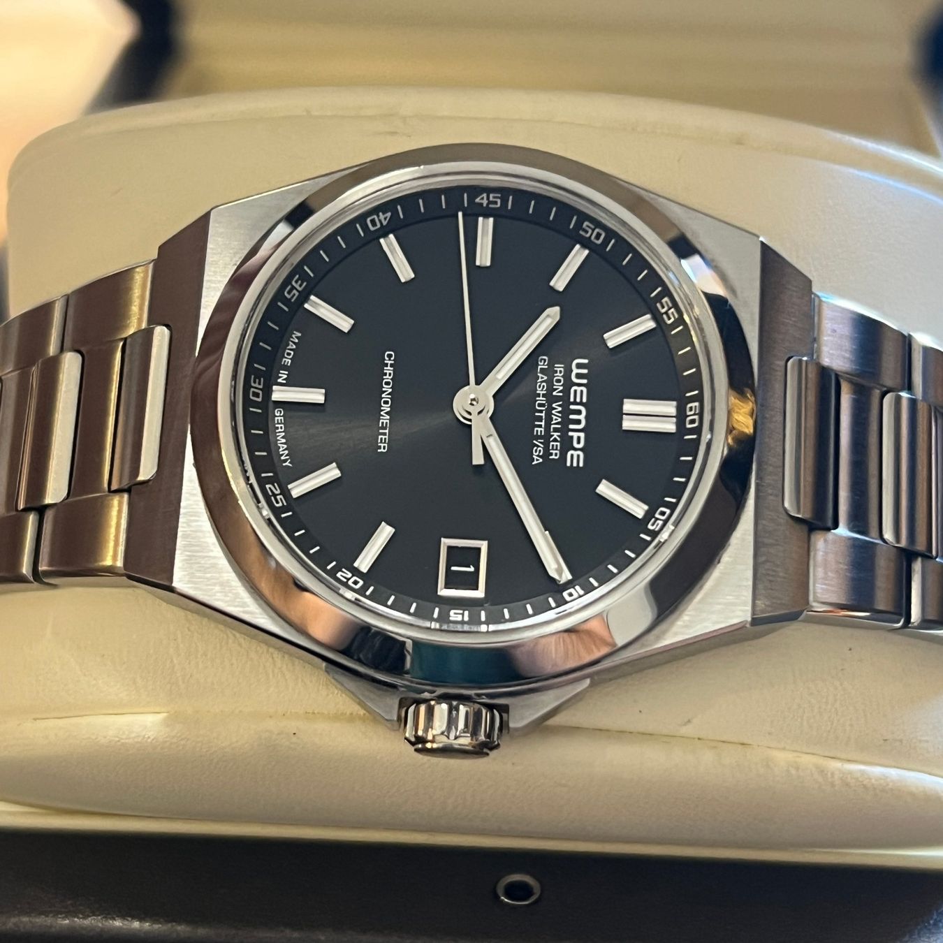 Orologi: Wempe Iron Walker Automatic Chronometer Full Set WI100002 – Usato da Carouge GE venduto da Watchaser 6