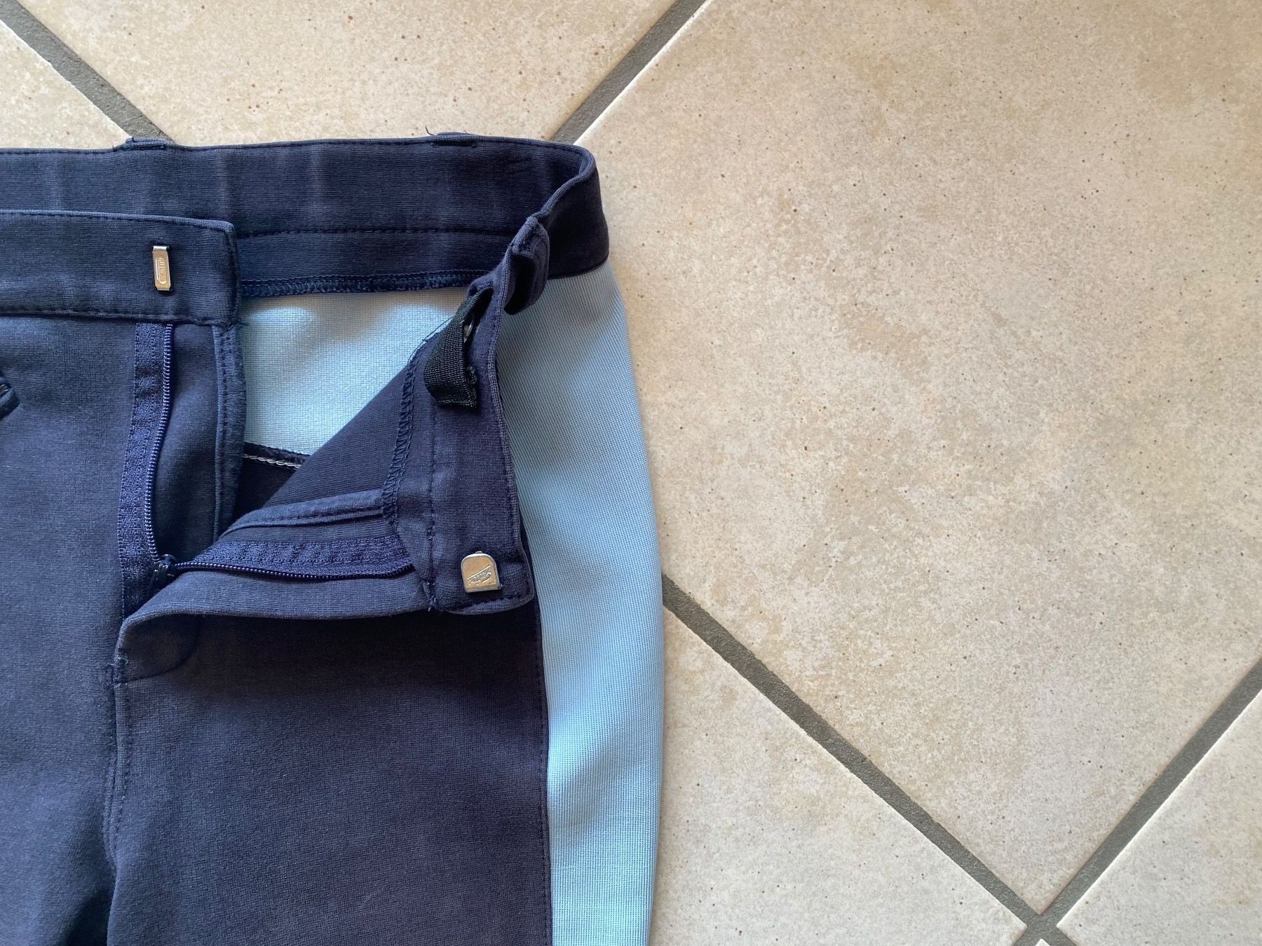 Pantaloni: 164  EQULIBRE Reithose antrazyt hellblau – Usato da Orpund venduto da Mary8972 2
