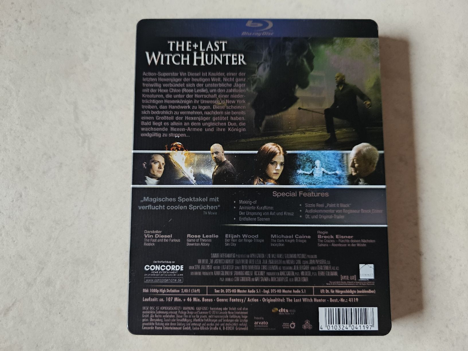 Tutti i DVDs: The Last Witch Hunter  -  Steelbook Bluray Edition – Usato da Schneisingen venduto da backstore24 1