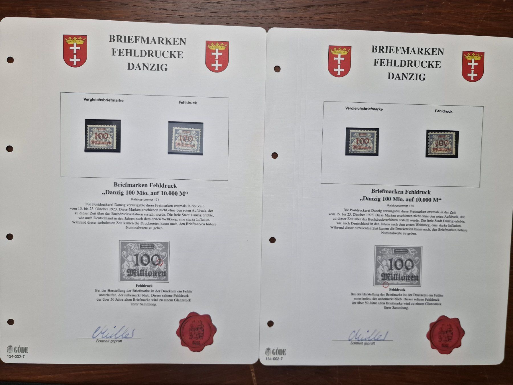 Tous les timbres: FEHLDRUCKE DDR & BRD 1986-2000 mit Nummerierung – D'occasion à Aesch LU par briefmarken.uray 1