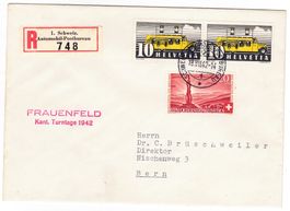 Lettre recommandée de Frauenfeld A322 pour Bern le 18.VII.42