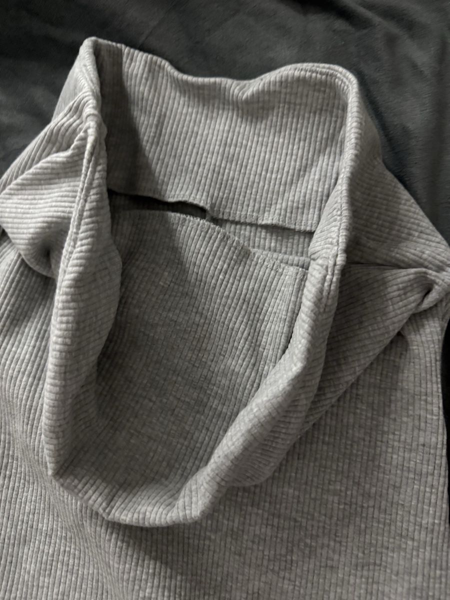 Kleider: Graues, geripptes Sommerkleid mit Schlitz - Neu! – Neu (gemäss Beschreibung) aus Boswil von virgi06 3
