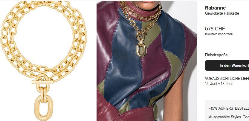 Catenine: Paco Rabanne Halskette / Collier – Usato da Collonges venduto da Auganien 1