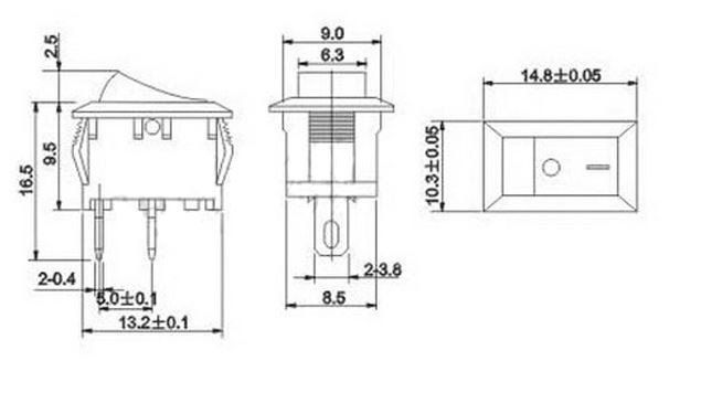 Schalter: 10Stk Wippschalter 10x15mm 250VAC/3A – Neu und originalverpackt aus Illnau von diy-shop 1