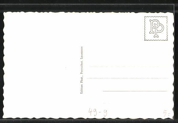 Cartoline postali: AK Glion, Panorama mit Bergbahn – Usato da Berlin venduto da bartko-reher 1
