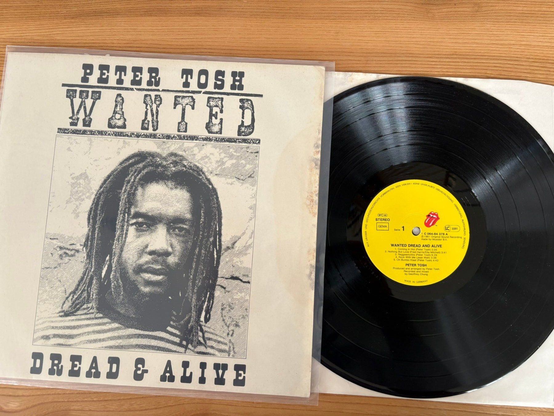 Schallplatten: Peter Tosh - Wanted Dread & Alive - Germany - 1981 - Rolling – Gebraucht aus Zofingen von Bigron