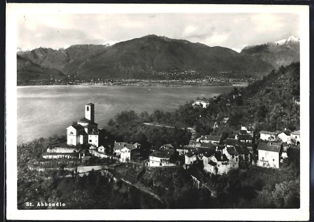 Cartoline postali: St. Abbondio, Ortsansicht aus der Vogels – Usato da Berlin venduto da bartko-reher
