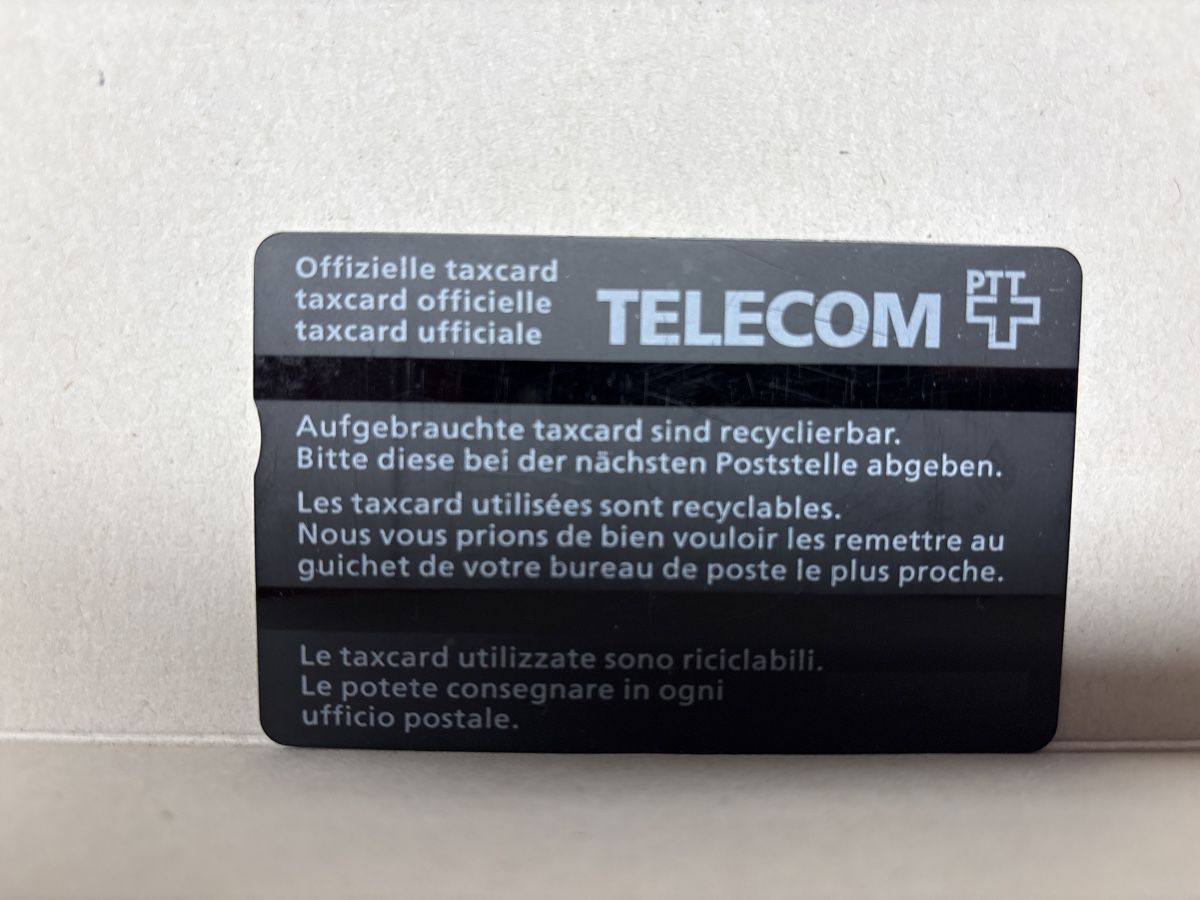 Cartes de téléphone: Telecom Taxcard 20 .- – D'occasion à Vordemwald par Youko 1